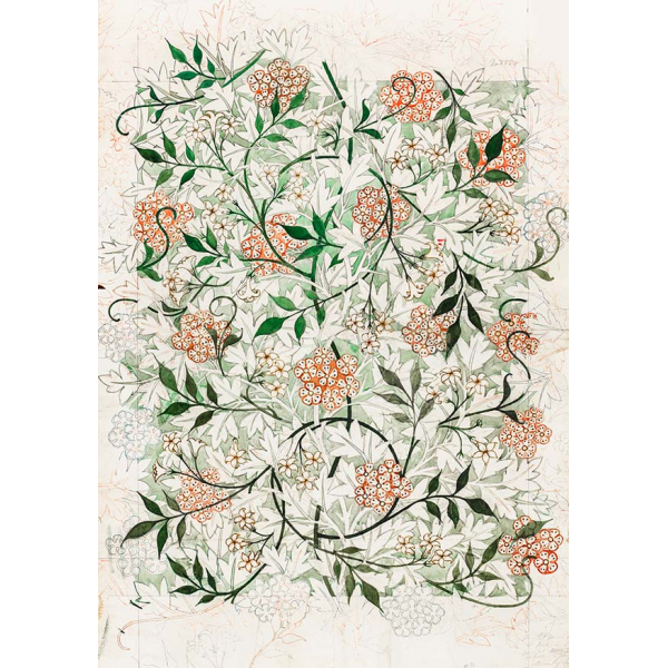 Plakat Kwiatowy Jasmine Williama Morrisa