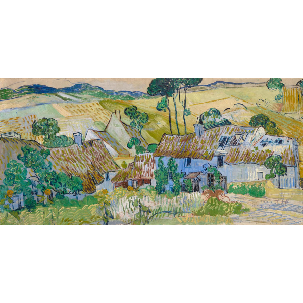 Reprodukcja obrazu - Farmy Vincenta van Gogha w pobliżu Auver