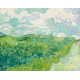 Obraz na płótnie Zielone pola pszenicy, Auvers Vincenta van Gogha