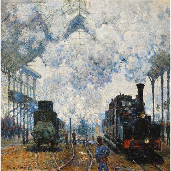 Przybycie pociągu Normandii Claude'a Moneta