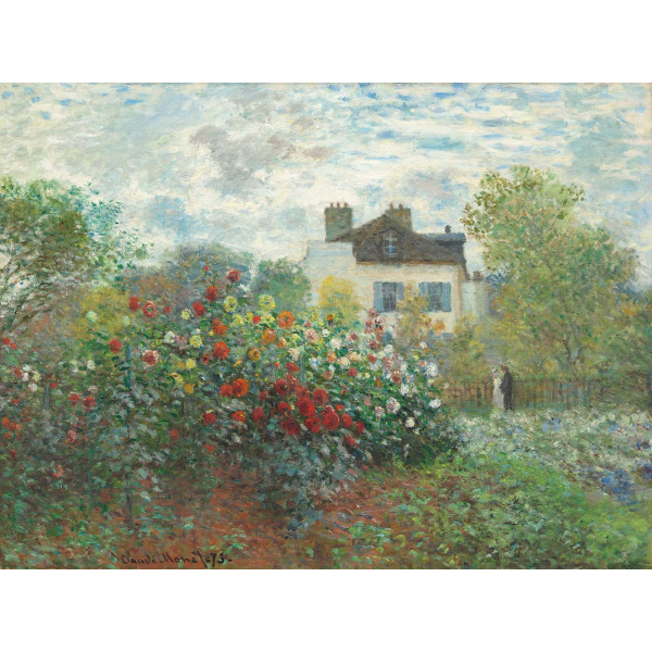 Ogród artysty w Argenteuil, zakątek ogrodu z daliami Claude'a Moneta