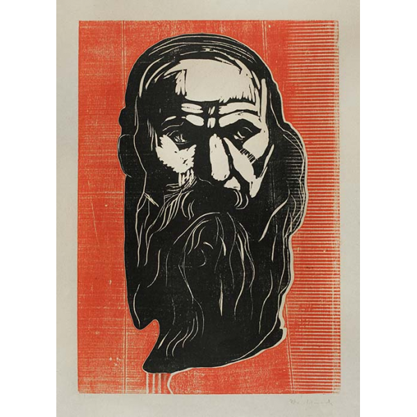 Głowa starca z brodą Edvarda Muncha