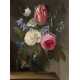 Róże i tulipany w szklanym wazonie Jan Philips van Thielen