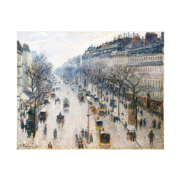 Boulevard Montmartre w zimowy poranek Camille Pissarro