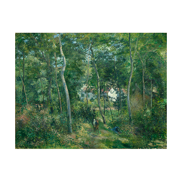 Skraj lasu w pobliżu L'Hermitage Camille Pissarro