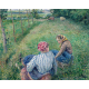 Camille Pissarro Młode chłopskie dziewczyny odpoczywające na polach w pobliżu Pontoise