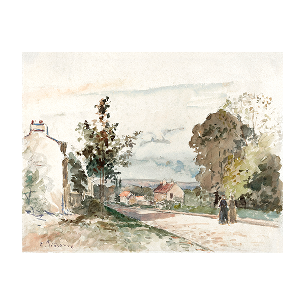 Droga z Wersalu do Louveciennes Camille Pissarro