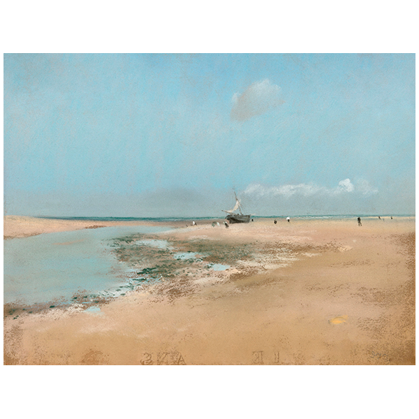Plaża podczas odpływu Edgara Degasa
