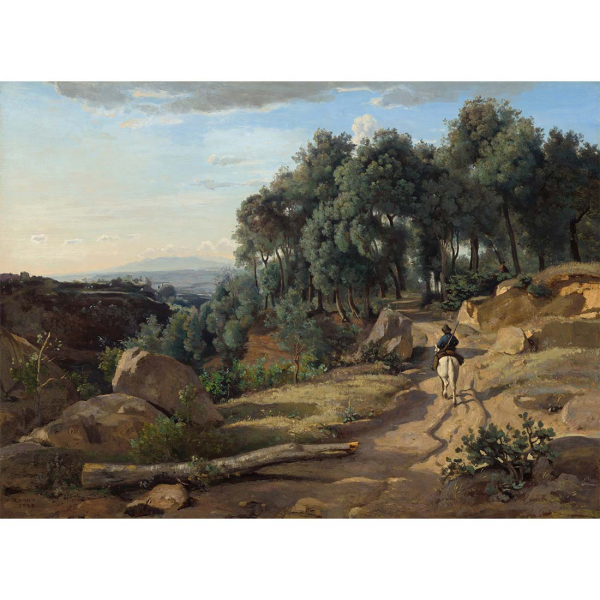 Jean Baptiste Camille Corot Widok w pobliżu Volterry