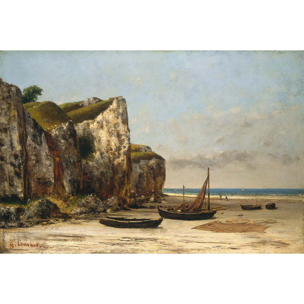 Plaża w Normandii Courbet