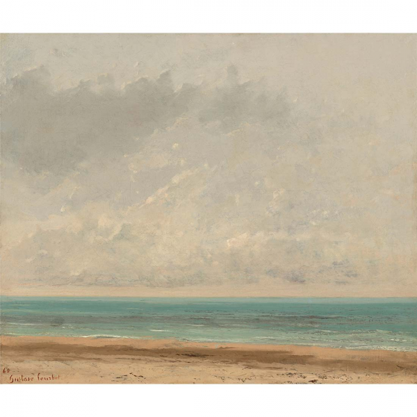 Spokojne morze Courbet