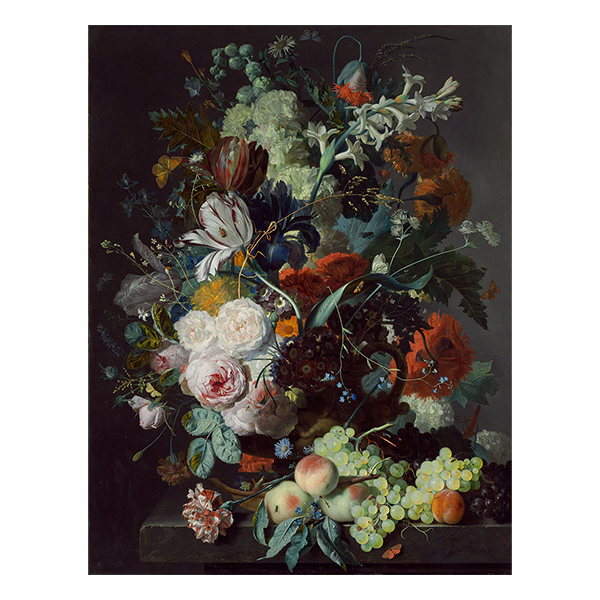Martwa natura z kwiatami i owocami Jan van Huysum