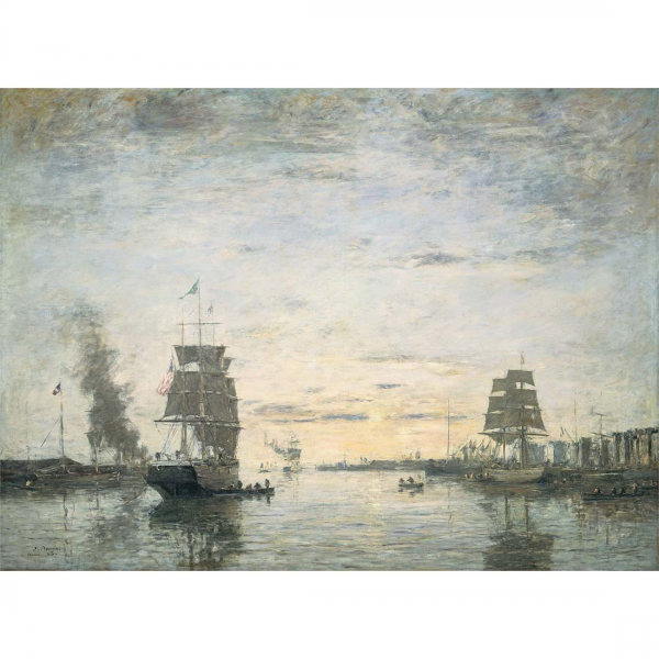 Wejście do portu Le Havre Eugène Boudin