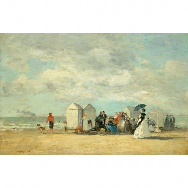 Scena na plaży Eugène Boudin