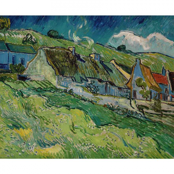 Domki kryte strzechą Vincent van Gogh