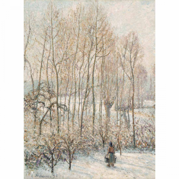 Camille Pissarro Poranne słońce na śniegu