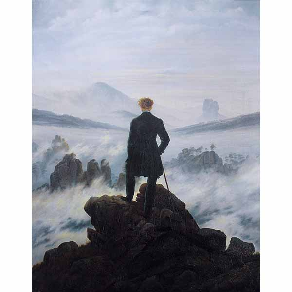 Obraz Wędrowiec nad morzem mgły Caspar David Friedrich