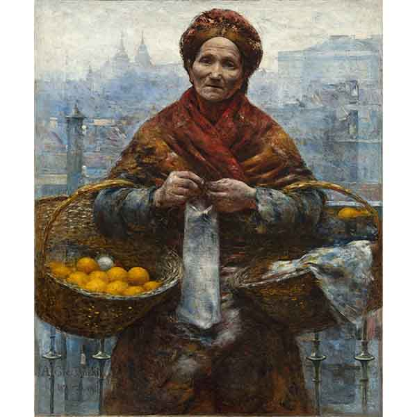 Obraz Żydówka sprzedająca pomarańcze Aleksander Gierymski