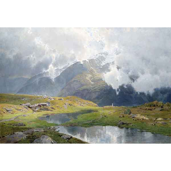 Obraz Pochmurny krajobraz górski CJE Ludwig