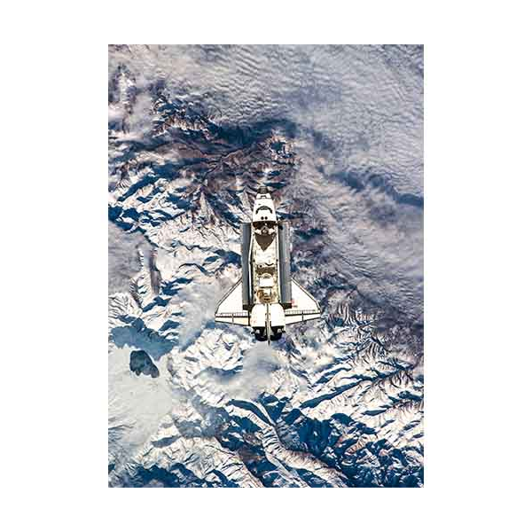 Obraz Atlantis on Approach to ISS podczas misji