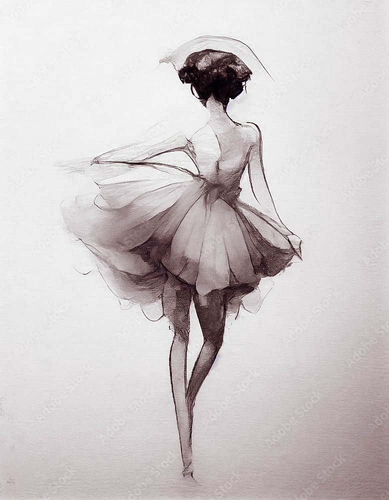 Obraz z różową Baletnicą
