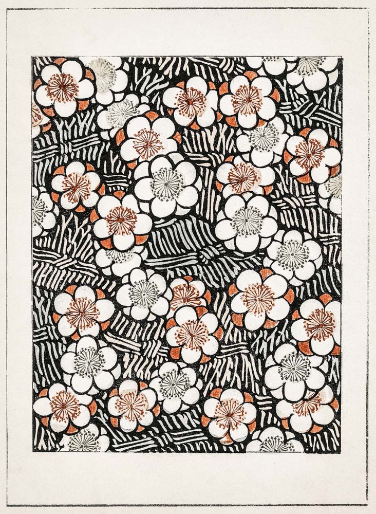 Obraz na płótnie Kwiatowy wzór z Bijutsu Sekai