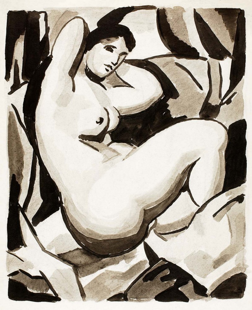 Obraz na płótnie Naga kobieta pozuje seksualnie Carla Newmana