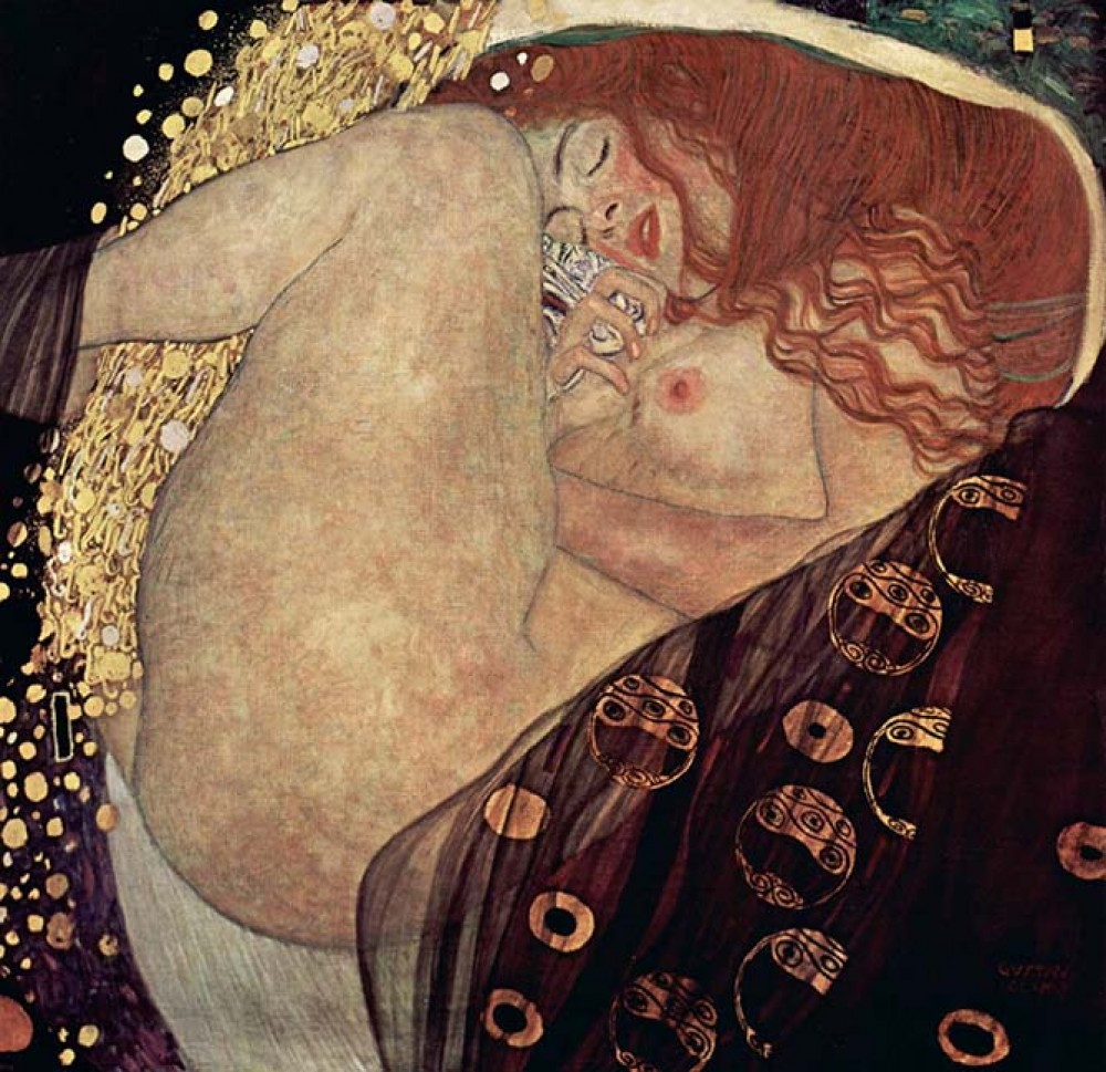 Słynny obraz Gustava Klimta Danae 