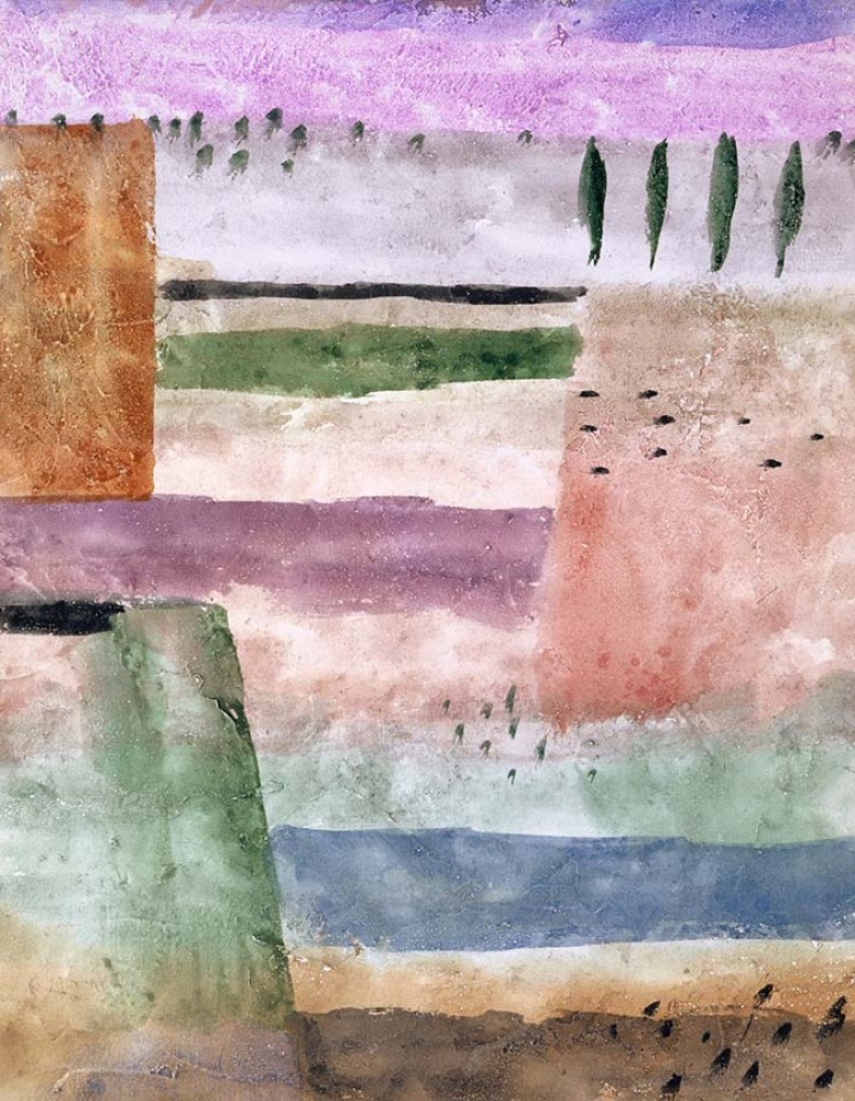 Pejzaż z topolami Paula Klee