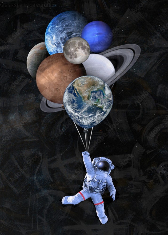 Astronauta - plakat z kosmonautą na ścianę