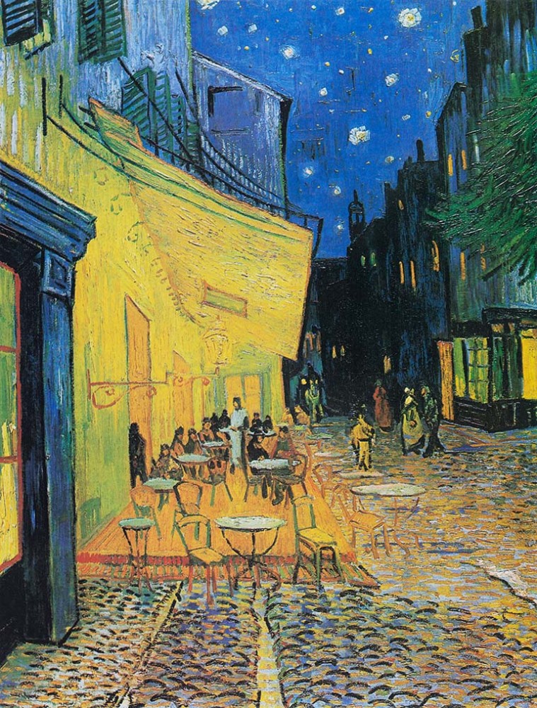 Obraz na płótnie Taras kawiarni nocą Vincenta van Gogha 
